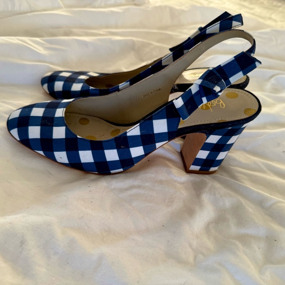 Boden Blue plaid shoe